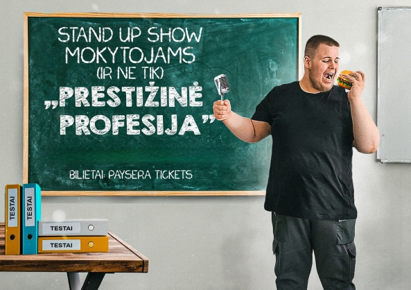 JUSTINO VISICKO STAND UP SHOW „PRESTIŽINĖ PROFESIJA“